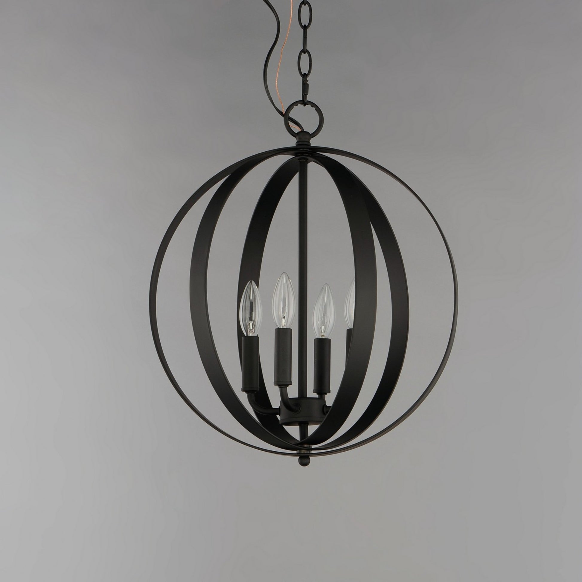 Provident 19" 4-Light Pendant, Black Finish - Bees Lighting