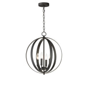Provident 19" 4-Light Pendant, Black Finish - Bees Lighting