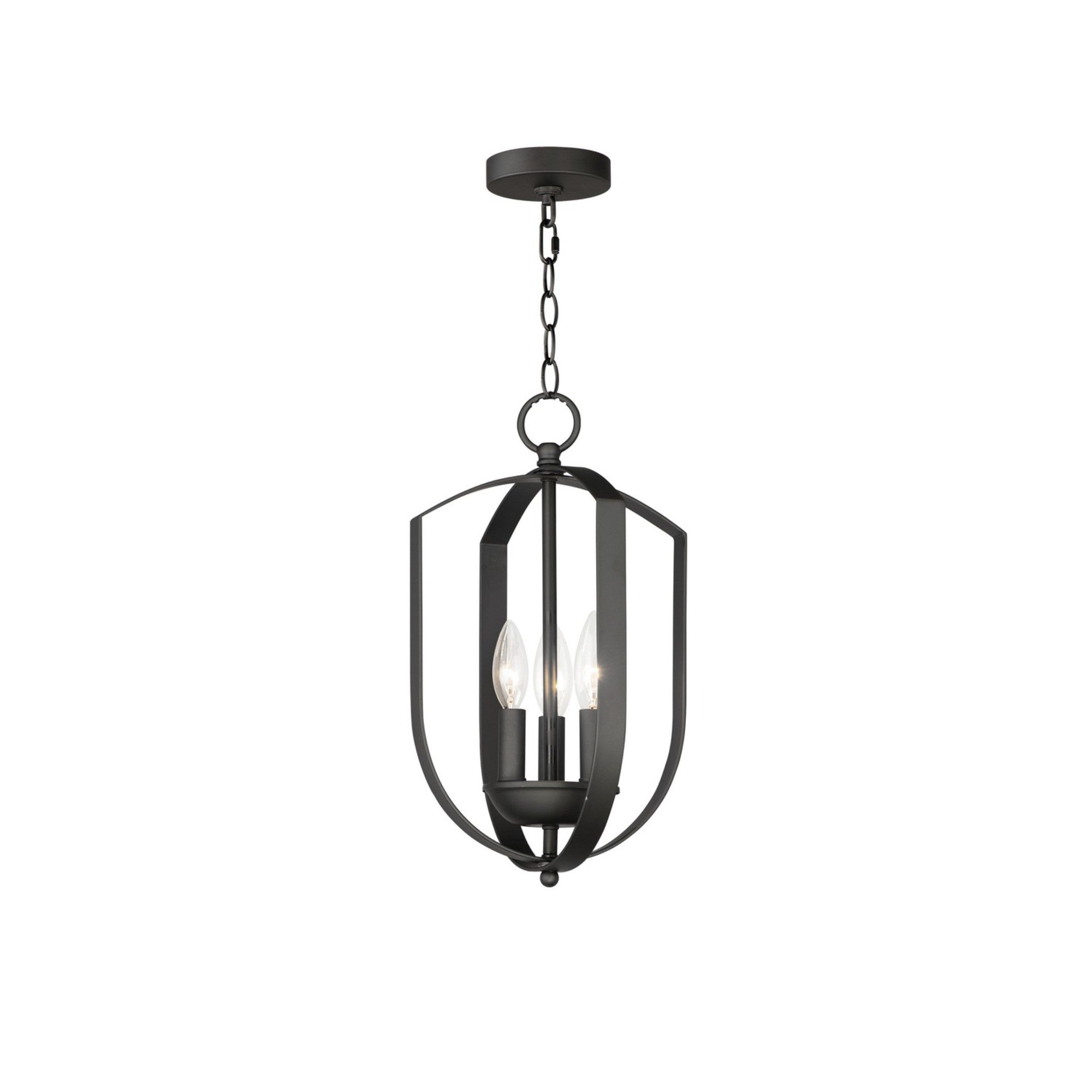 Provident 16" 3-Light Chandelier, Black Finish