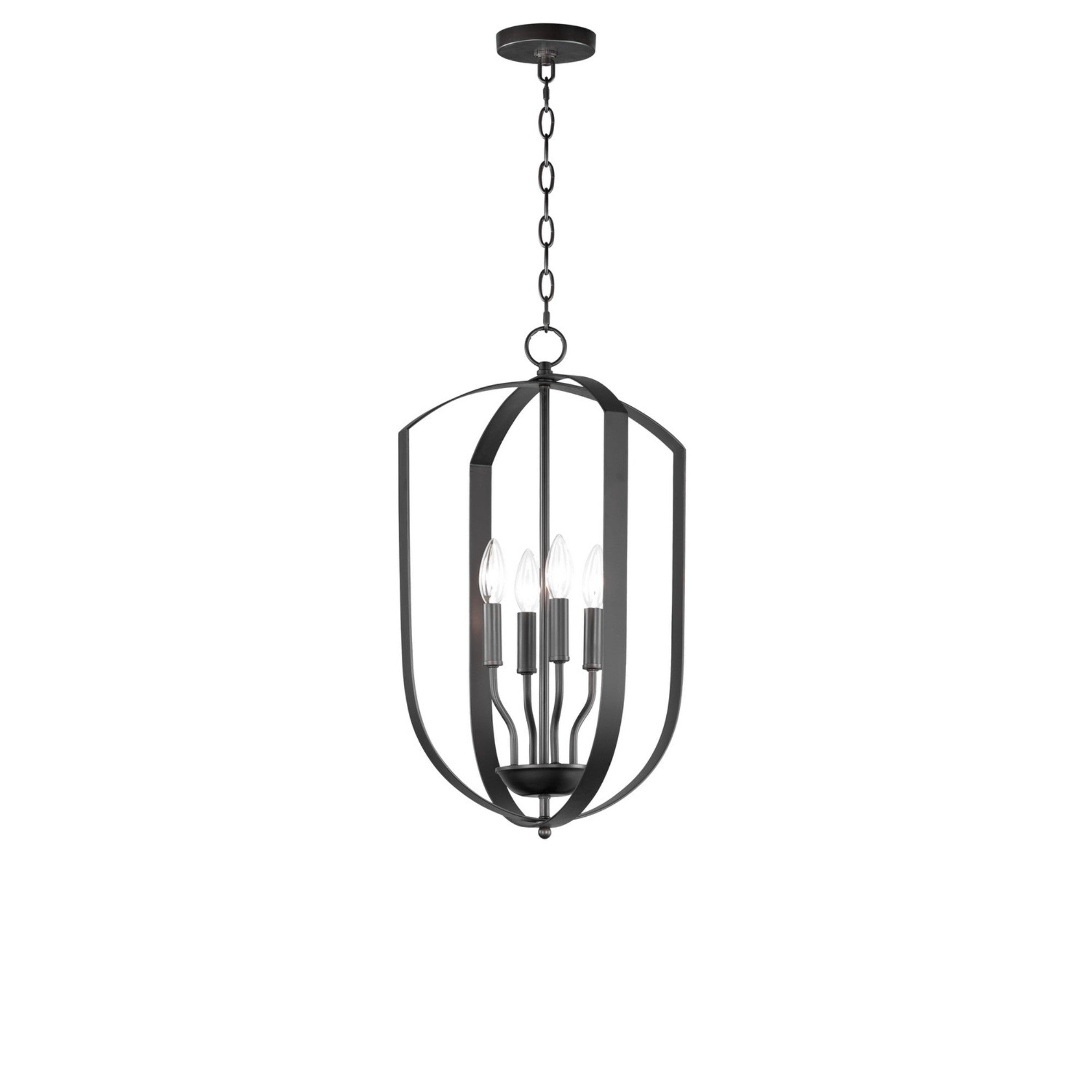 Provident 24" 4-Light Chandelier, Black Finish