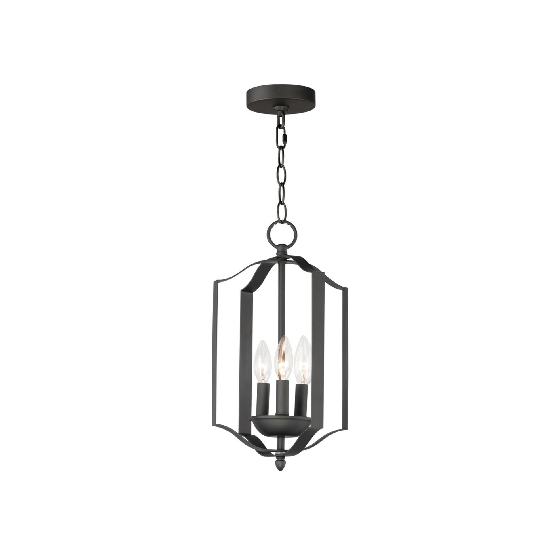 Provident 16" 3-Light Pendant, Black Finish - Bees Lighting