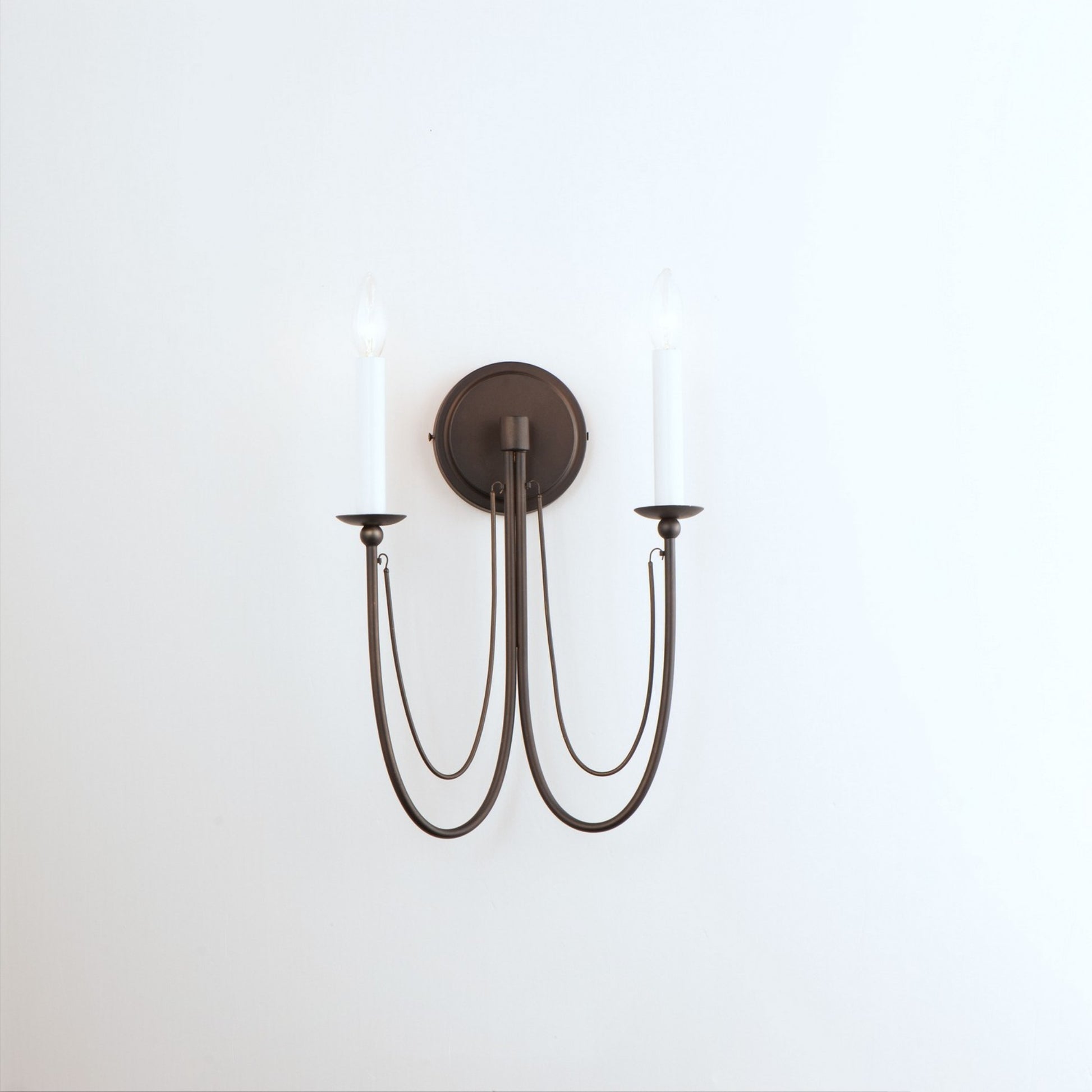 Plumette 16" 2-Light Wall Sconce, Chestnut Bronze Finish - Bees Lighting