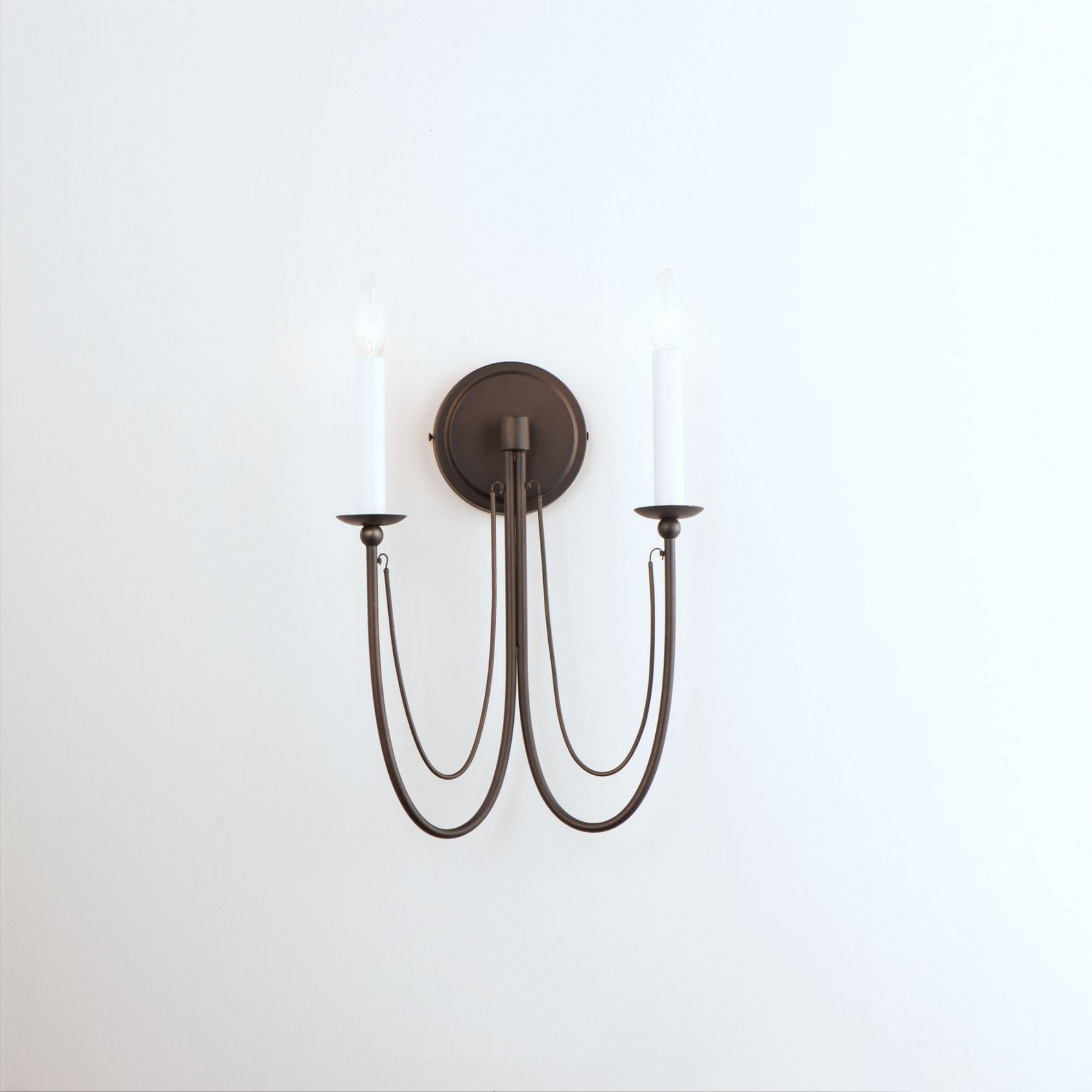 Plumette 16" 2-Light Wall Sconce, Chestnut Bronze Finish - Bees Lighting