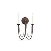 Plumette 16" 2-Light Wall Sconce, Chestnut Bronze Finish - Bees Lighting