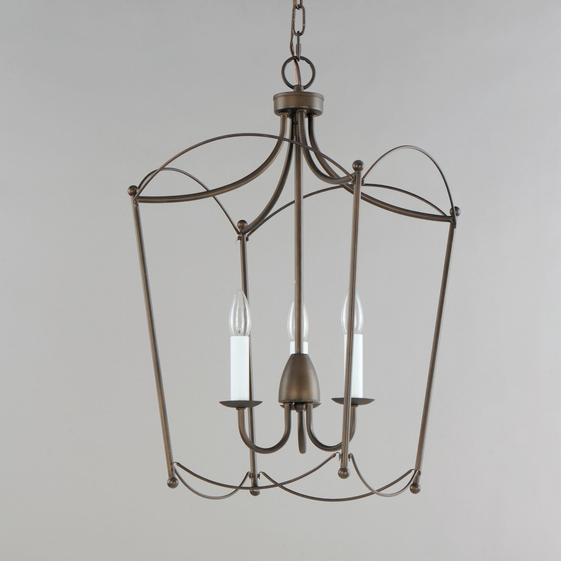 Plumette 25" 3-Light Pendant, Chestnut Bronze Finish - Bees Lighting