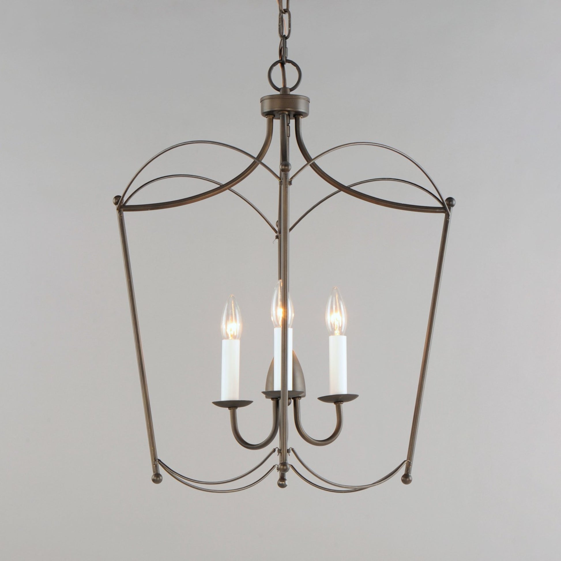Plumette 25" 3-Light Pendant, Chestnut Bronze Finish - Bees Lighting