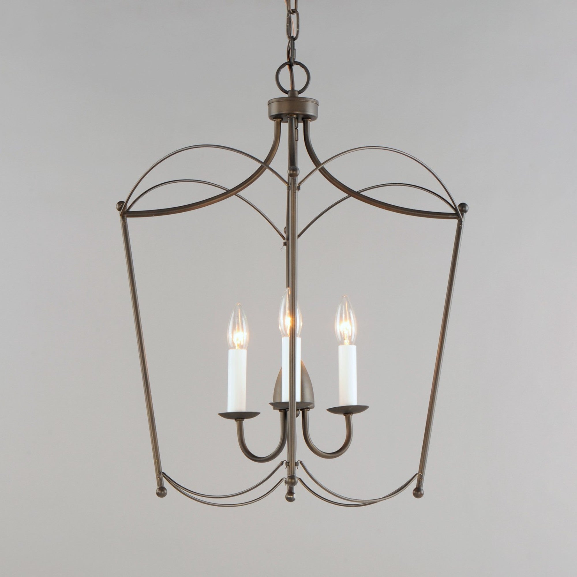 Plumette 25" 3-Light Pendant, Chestnut Bronze Finish - Bees Lighting