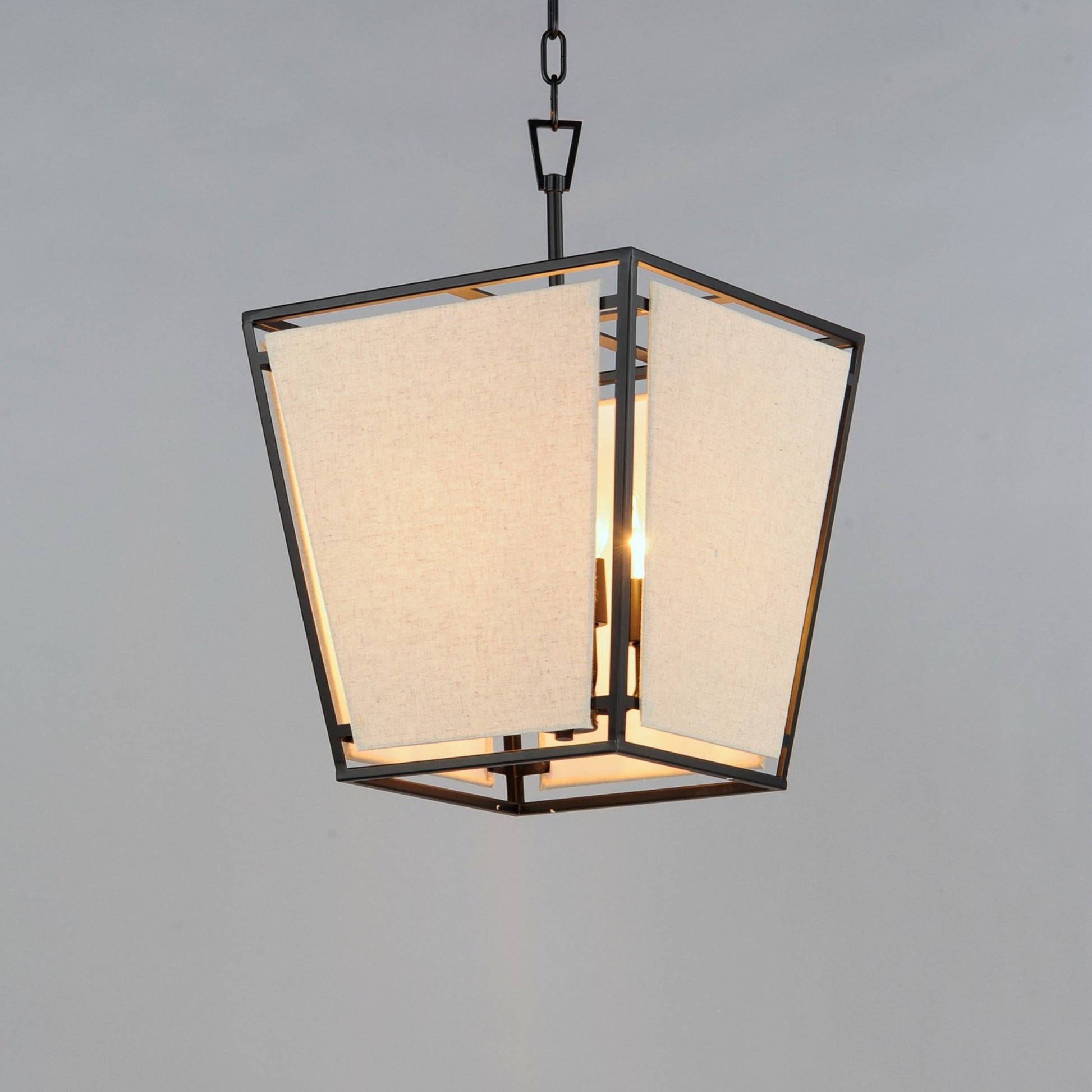 Montauk 21" 4-Light Pendant, Black Finish - Bees Lighting