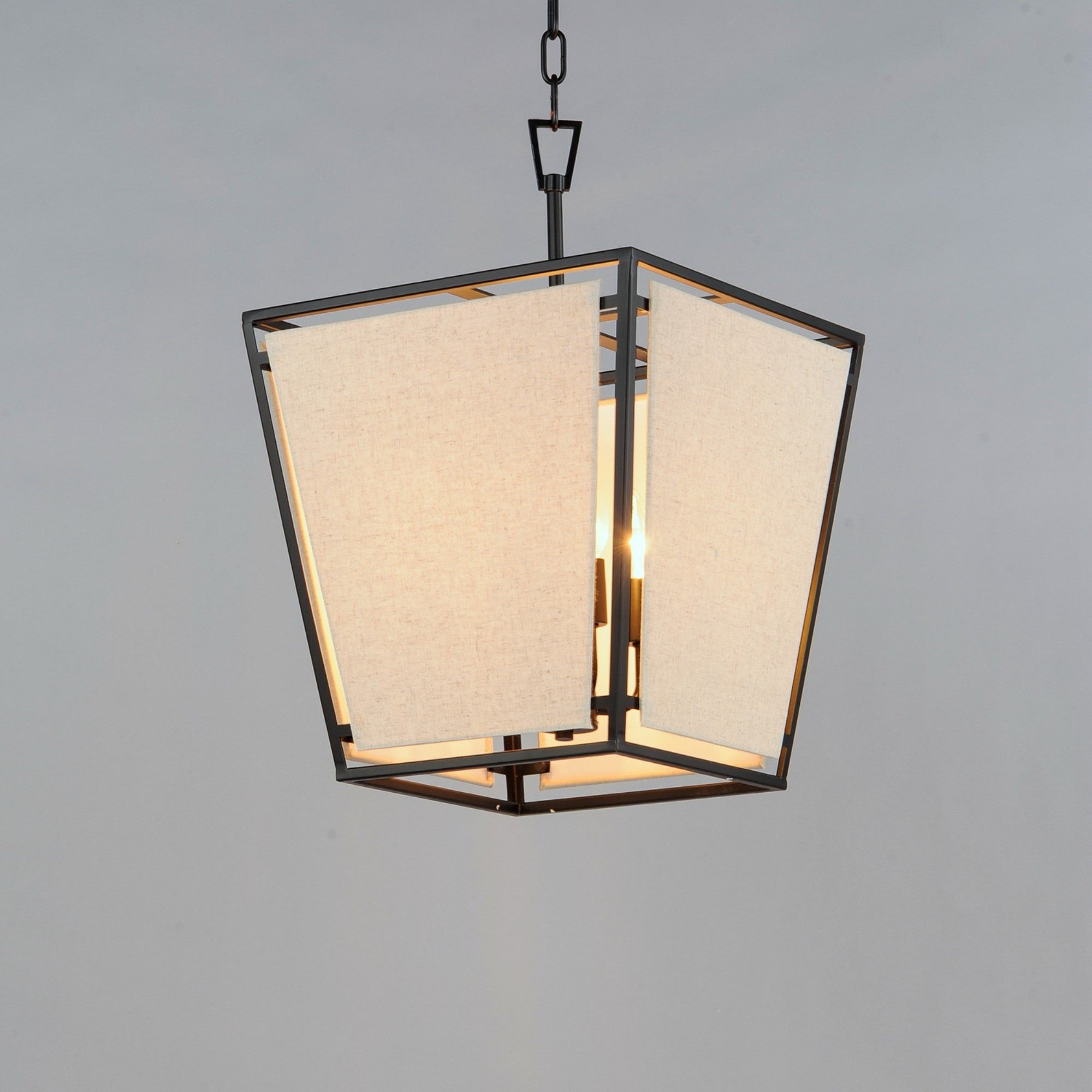 Montauk 21" 4-Light Pendant, Black Finish - Bees Lighting