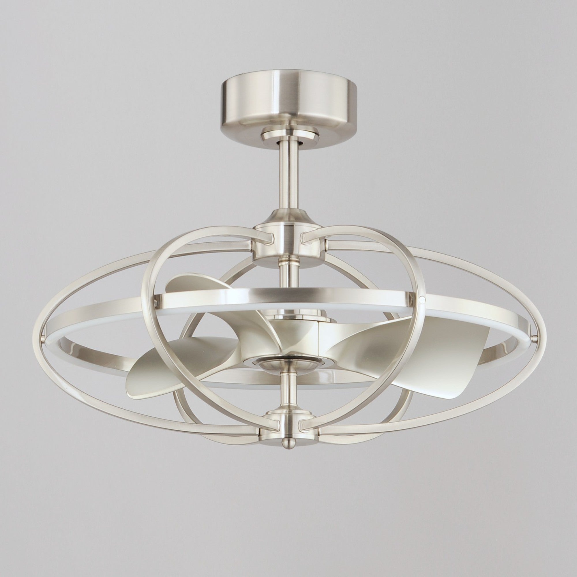 Corona Wifi-Enabled LED Fandelight 28 Inch Nickel Finish - Bees Lighting