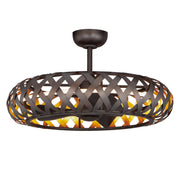 Weave Wifi-Enabled LED Fandelight 33 Inch Bronze Gilt and Gold Finish - Bees Lighting