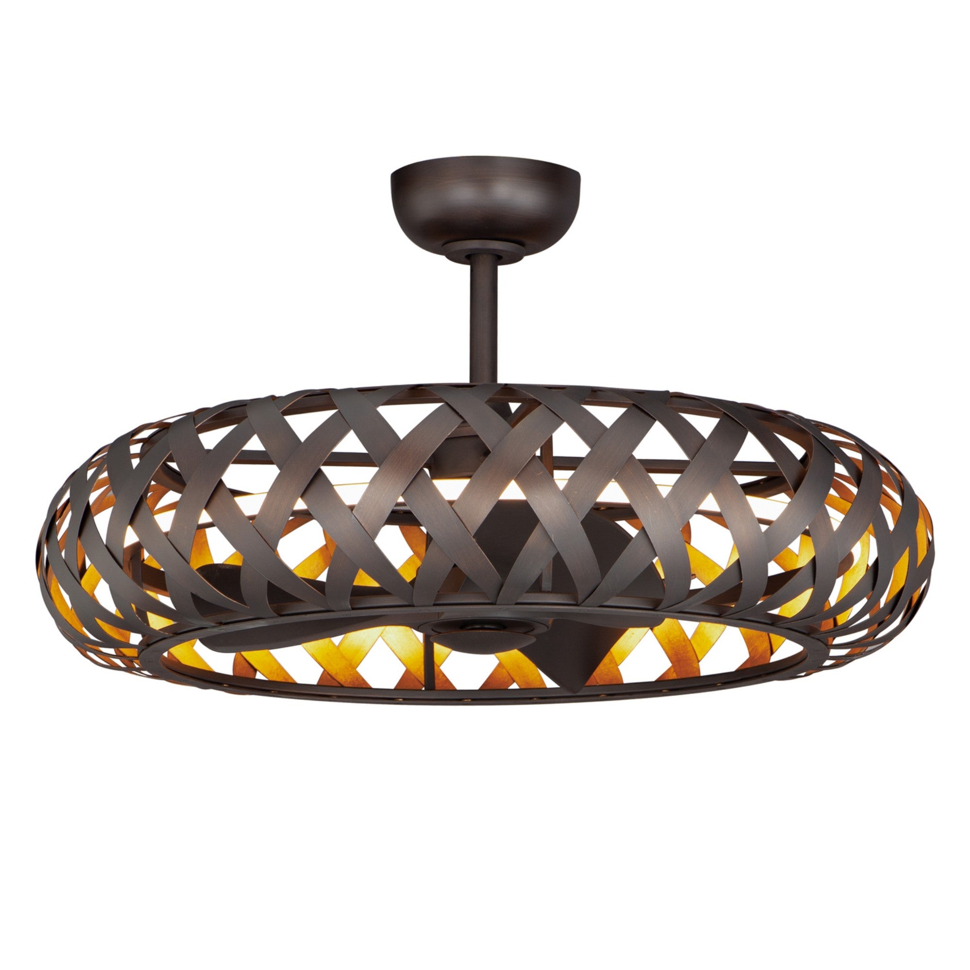 Weave Wifi-Enabled LED Fandelight 33 Inch Bronze Gilt and Gold Finish - Bees Lighting