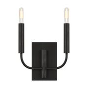 Brianna 14" 2-Light Wall Sconce, Aged Iron Finish - Bees Lighting