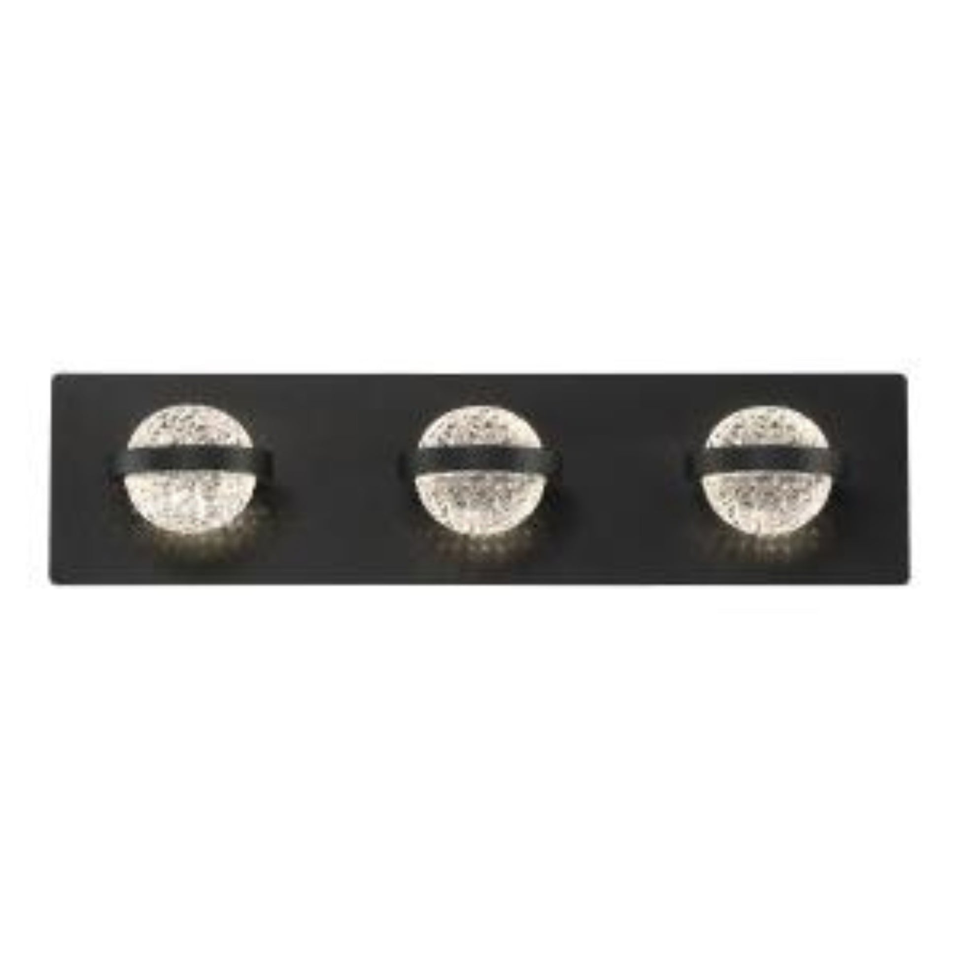 Ryder 3-Light 20" LED Vanity, Black Finish - Bees Lighting