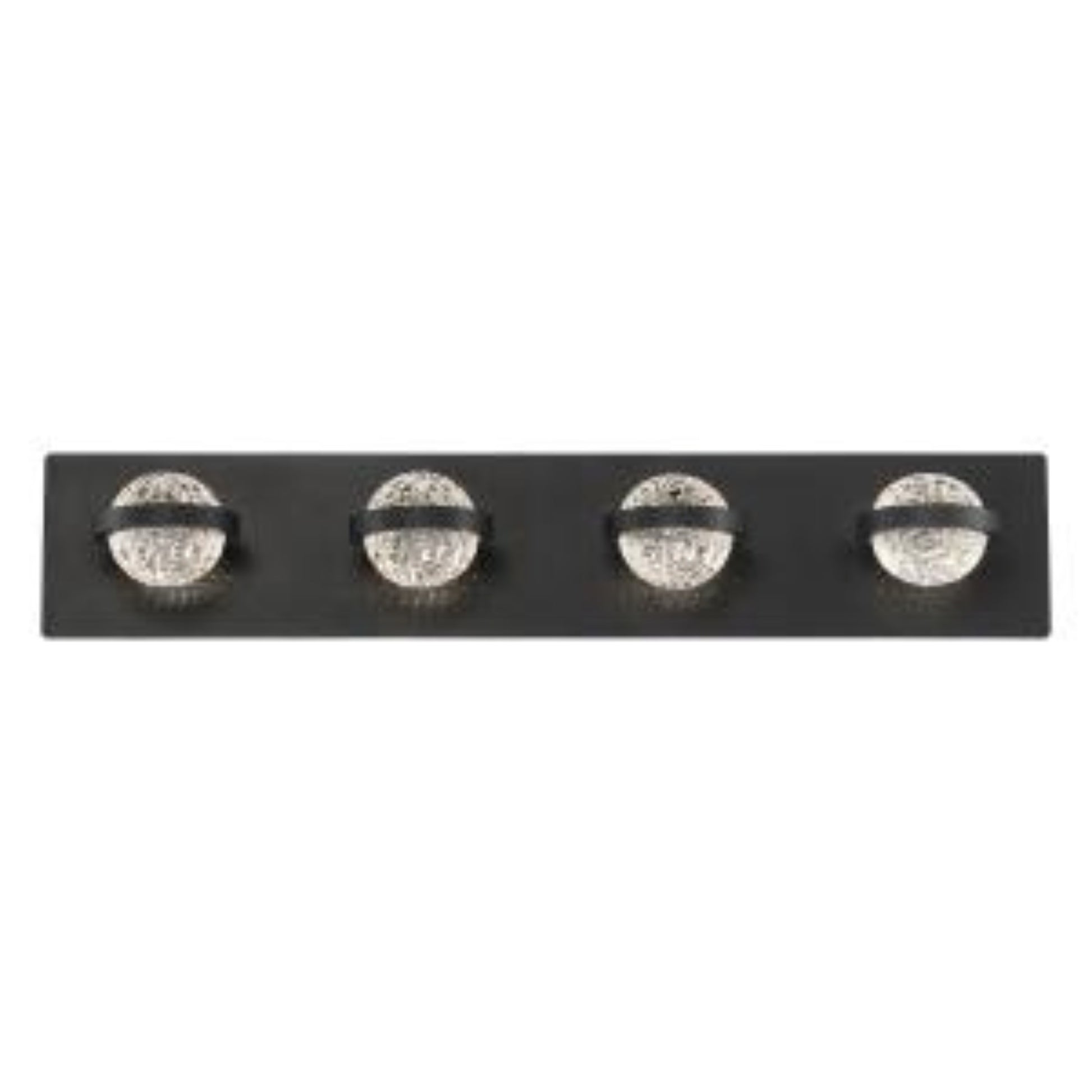 Ryder 4-Light 26" LED Vanity, Black Finish - Bees Lighting