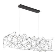Leonardelli 65" LED Grand Chandelier, Chrome Black Finish - Bees Lighting