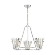 Ricca Chandelier Silver finish - Bees Lighting