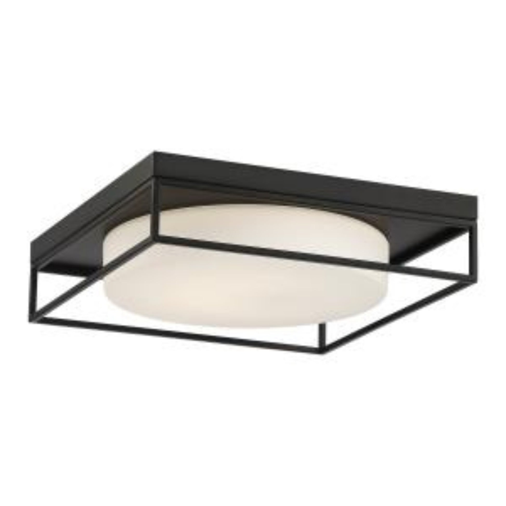 Rover 15" LED Flush Mount, Black Finish - Bees Lighting