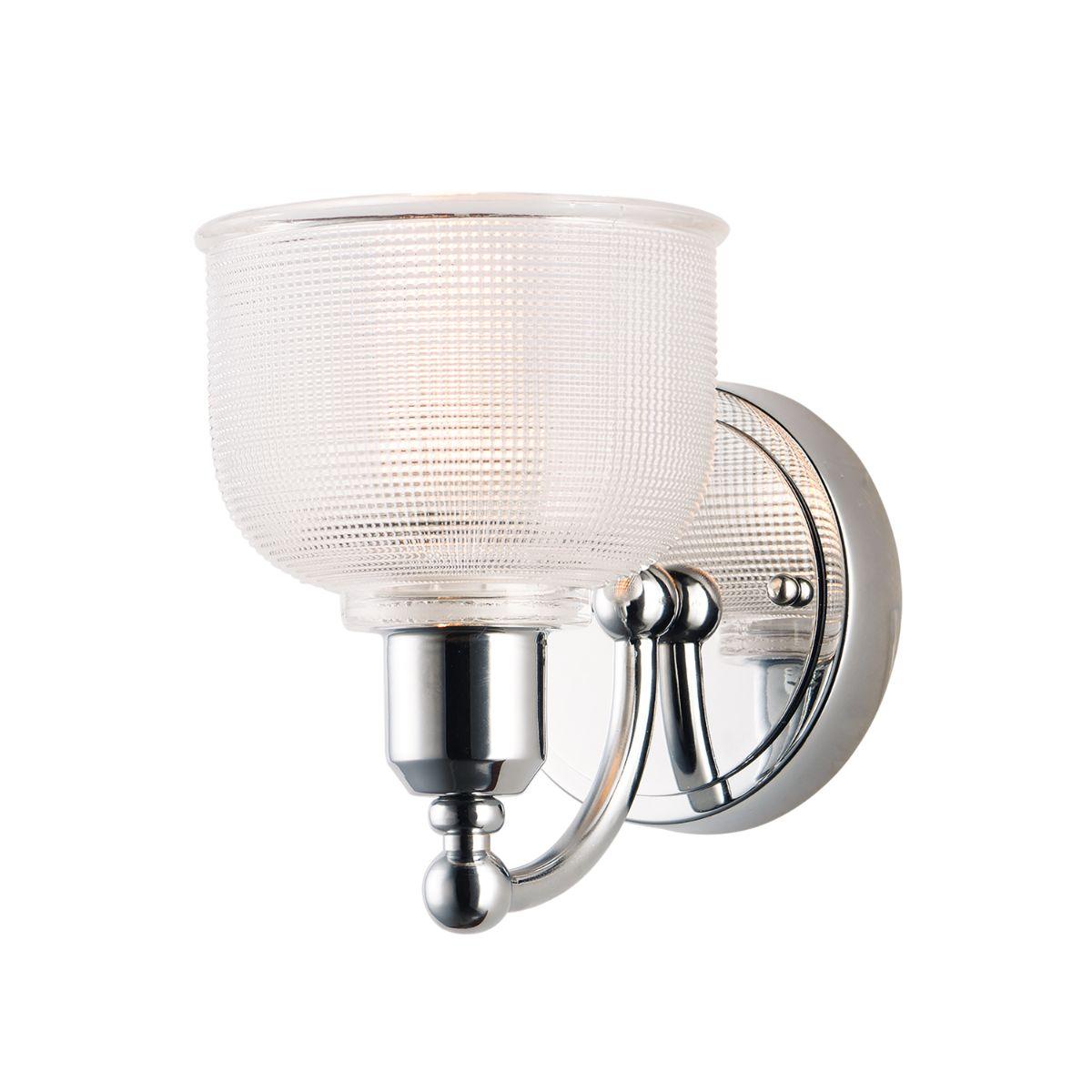 Hollow 8 in. Armed Sconce Chrome Finish
