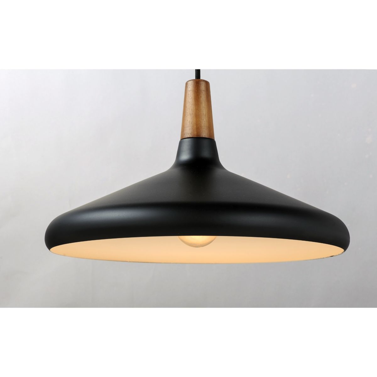 Nordic 15 in. Pendant Light Black Finish - Bees Lighting