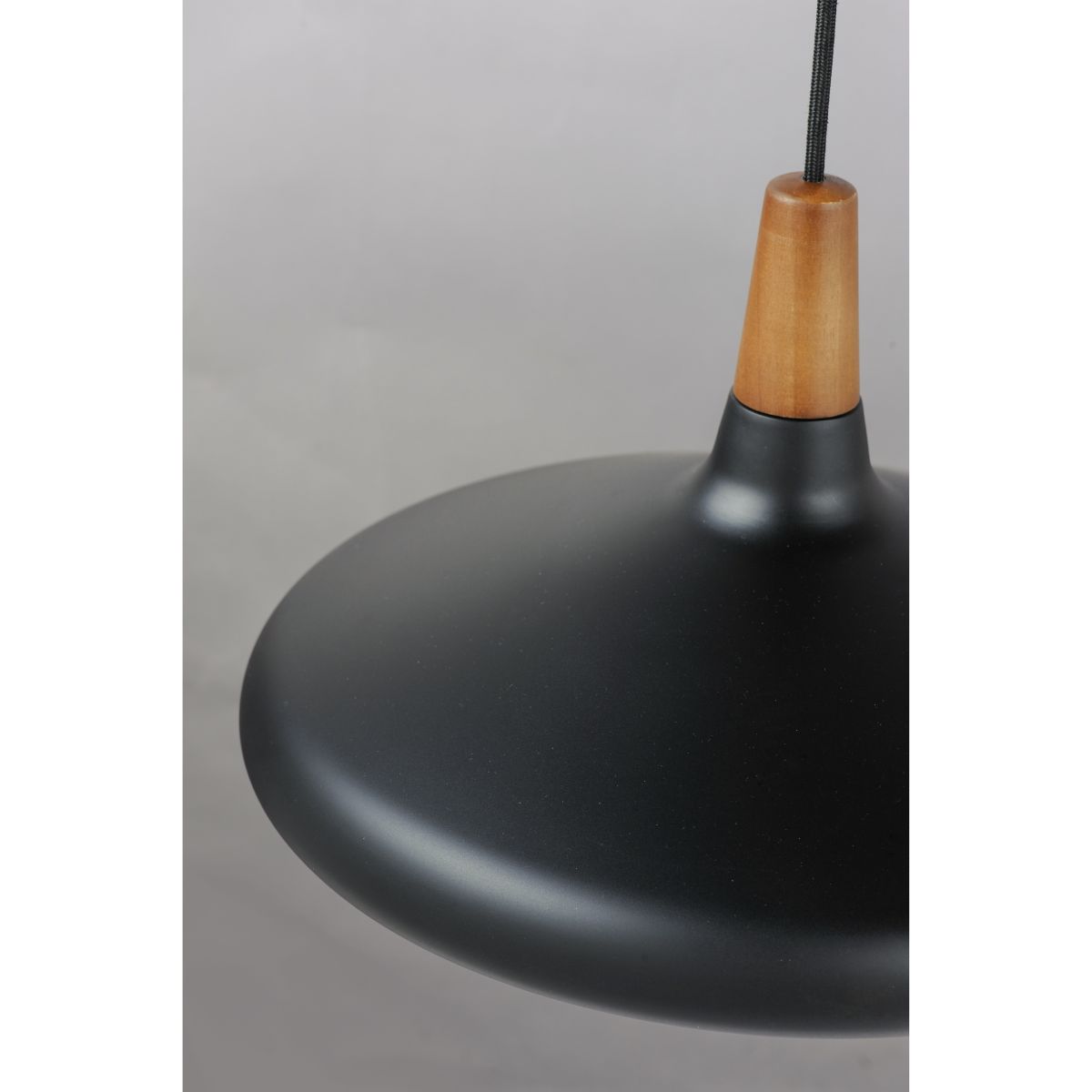Nordic 15 in. Pendant Light Black Finish - Bees Lighting