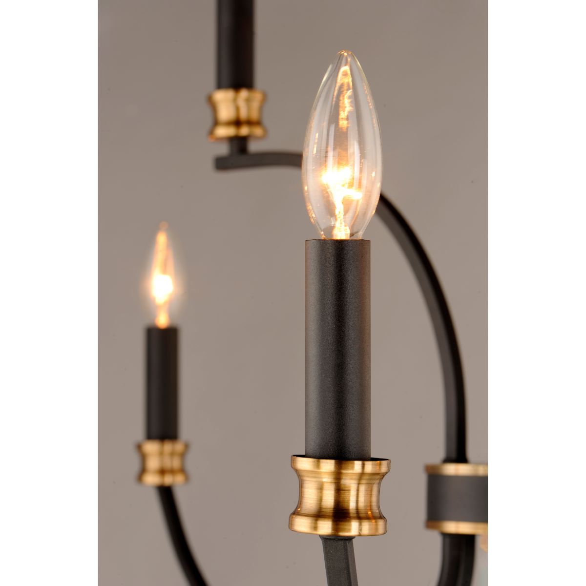 Charlton 30 in. 9 Lights Chandelier Black Finish - Bees Lighting