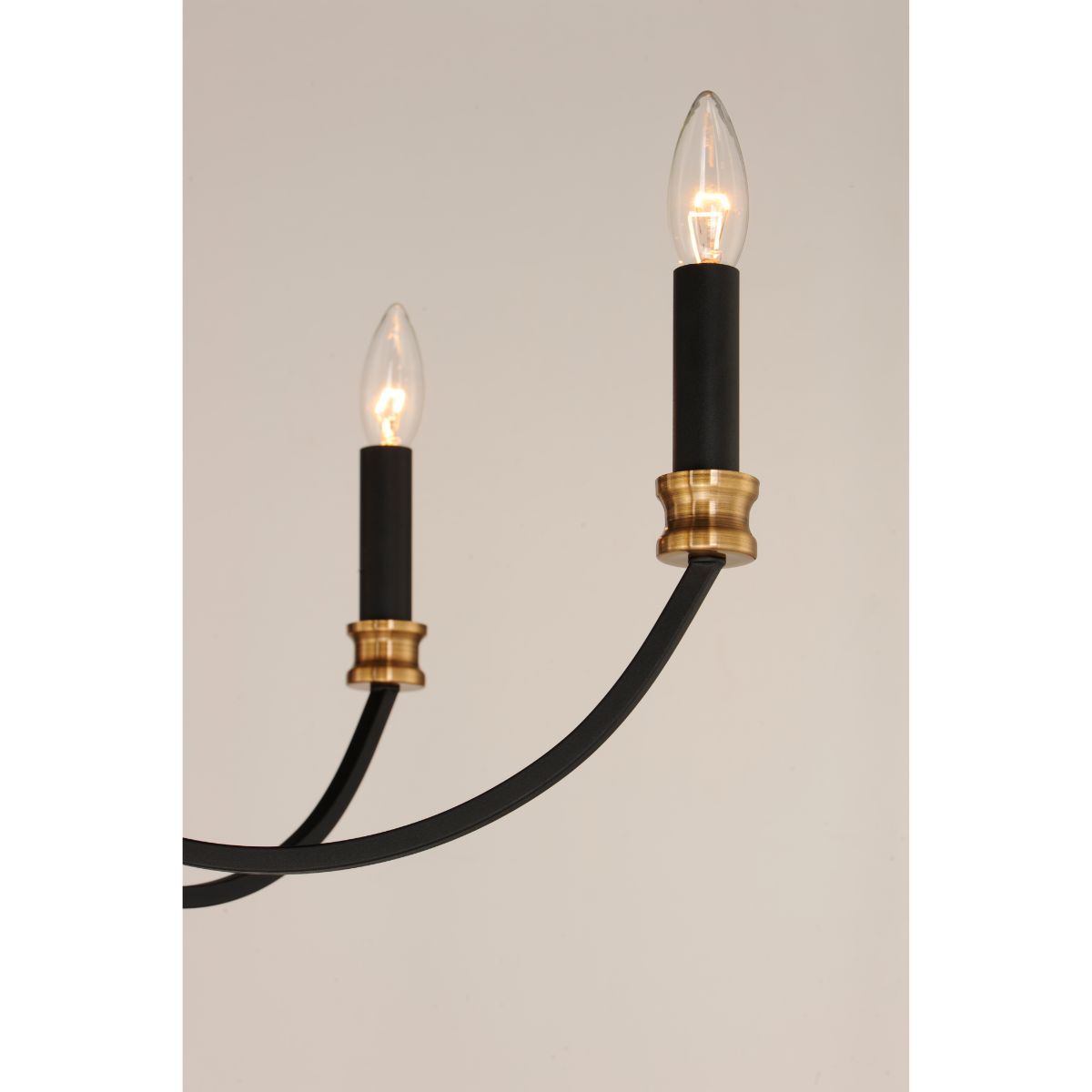 Charlton 30 in. 9 Lights Chandelier Black Finish - Bees Lighting