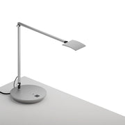 Mosso Pro Silver Contemporary LED Desk Lamp with Power Base - Bees Lighting