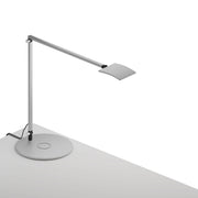 Mosso Pro Silver Contemporary LED Desk Lamp with Wireless Charging Base - Bees Lighting