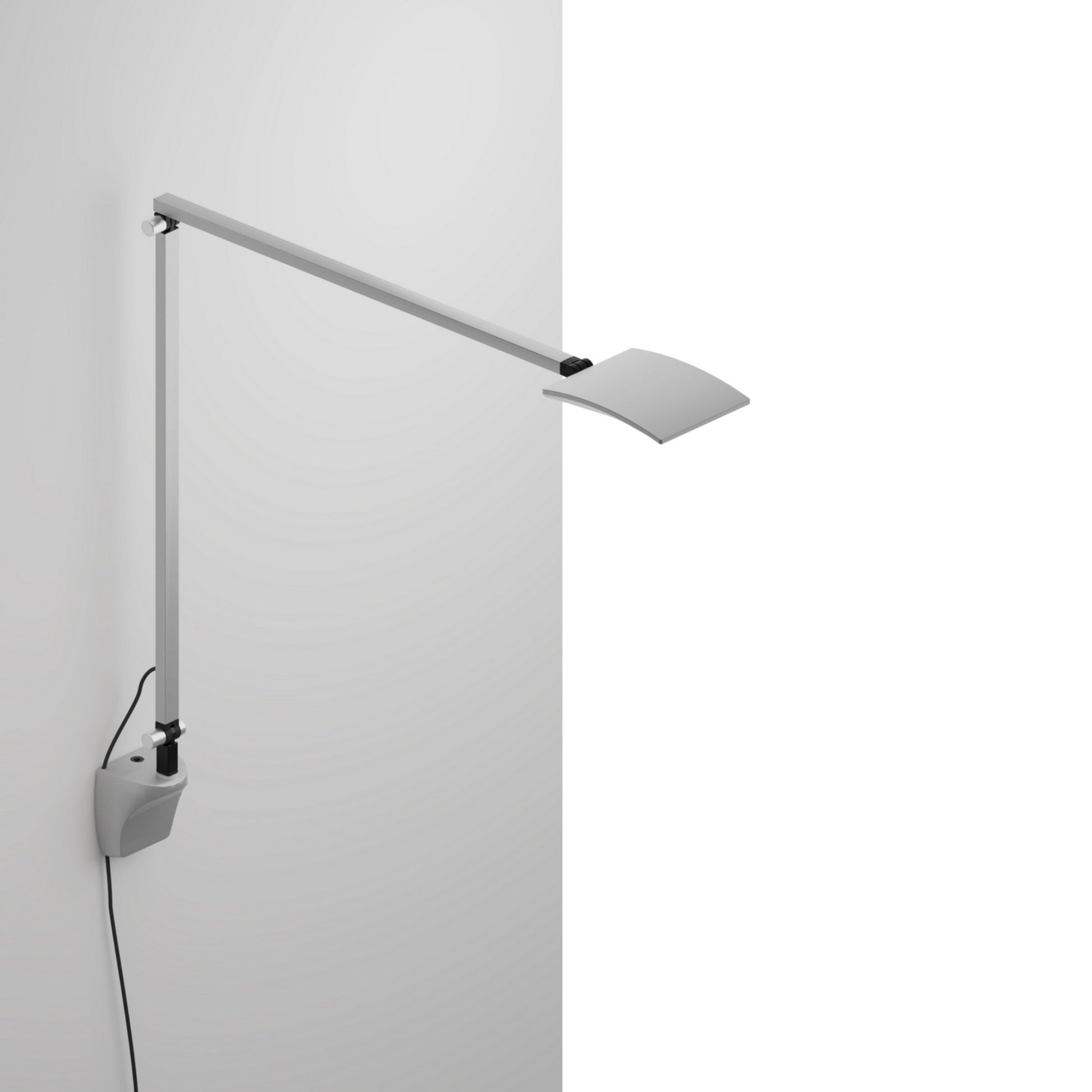 Mosso Pro Contemporary Wall Mount LED Plug In Swing Arm Wall Lamp Silver finish - Bees Lighting