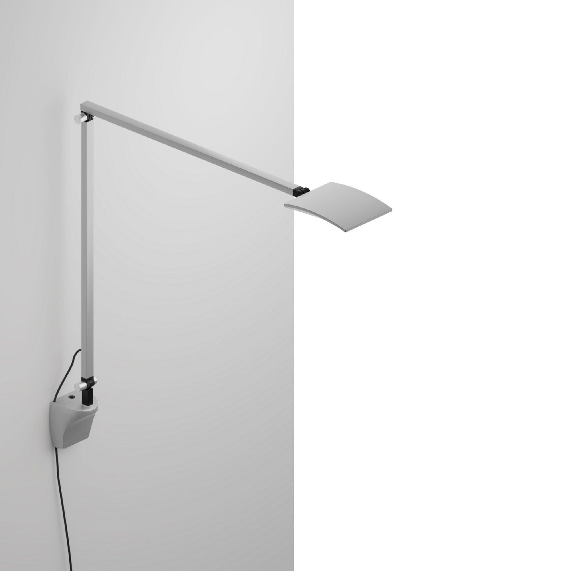 Mosso Pro Contemporary Wall Mount LED Plug In Swing Arm Wall Lamp Silver finish - Bees Lighting
