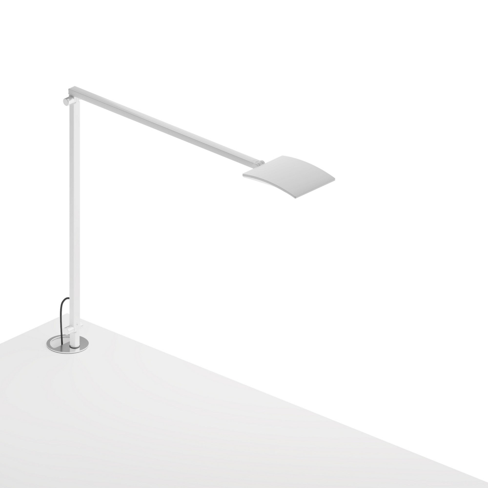 Mosso Pro White Contemporary LED Desk Lamp with Grommet Mount - Bees Lighting