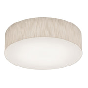 Anton 15" LED Flush Mount, Jute Finish, Motion Sensor - Bees Lighting
