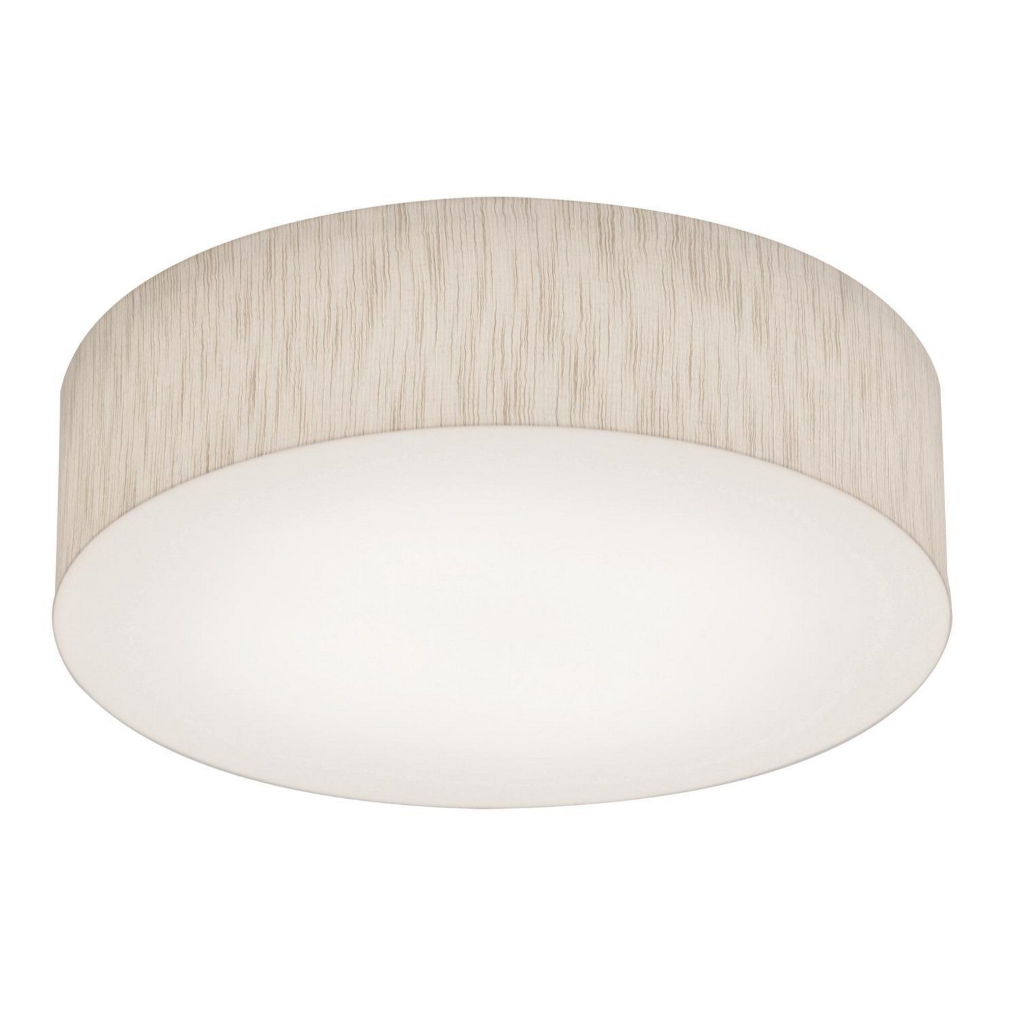 Anton 19" LED Flush Mount, Jute Finish, Motion Sensor - Bees Lighting