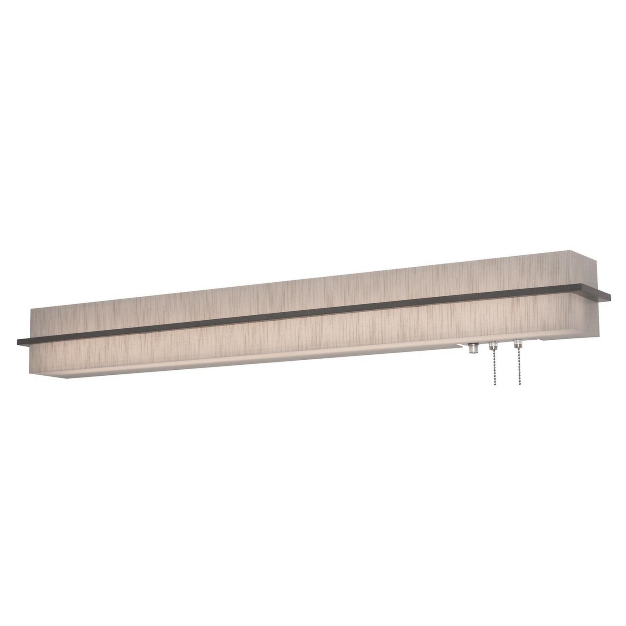 Apex 38" LED Overbed Wall Light, Jute/Weathered Grey Finish - Bees Lighting
