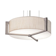 Apex 21" LED Pendant, Jute & Weathered Grey Shade - Bees Lighting