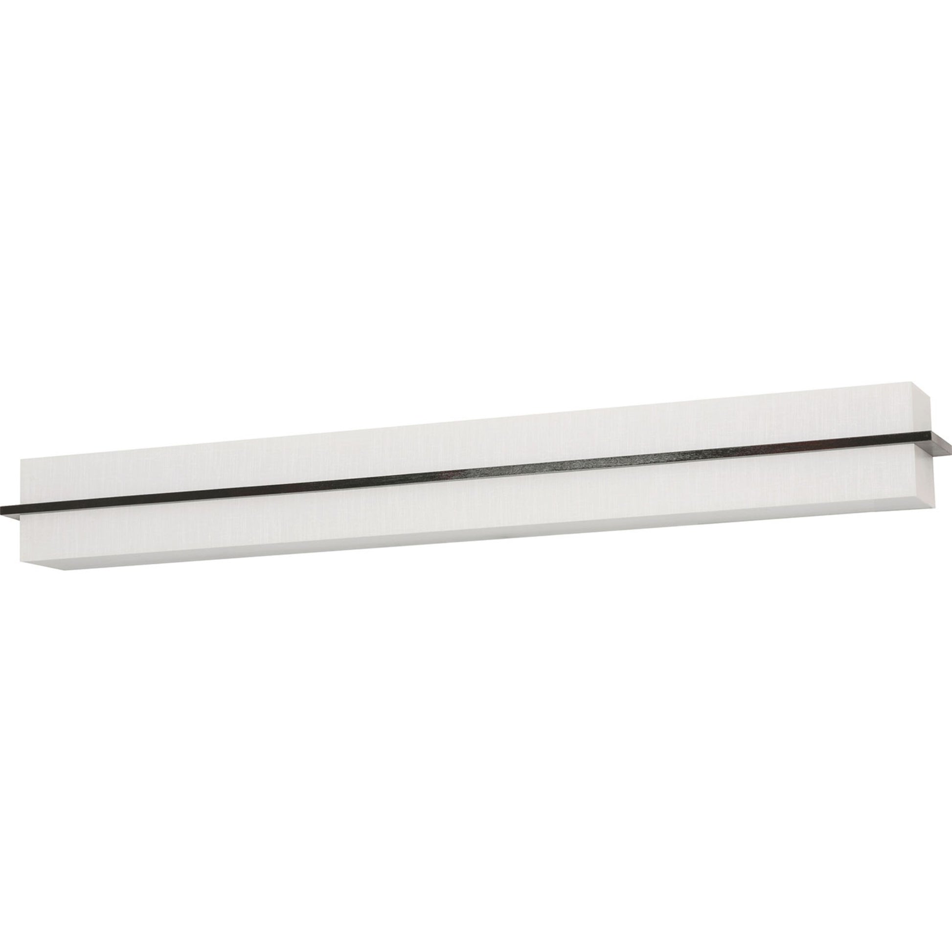 Apex 27" LED Vanity, Linen White/Espresso Finish - Bees Lighting