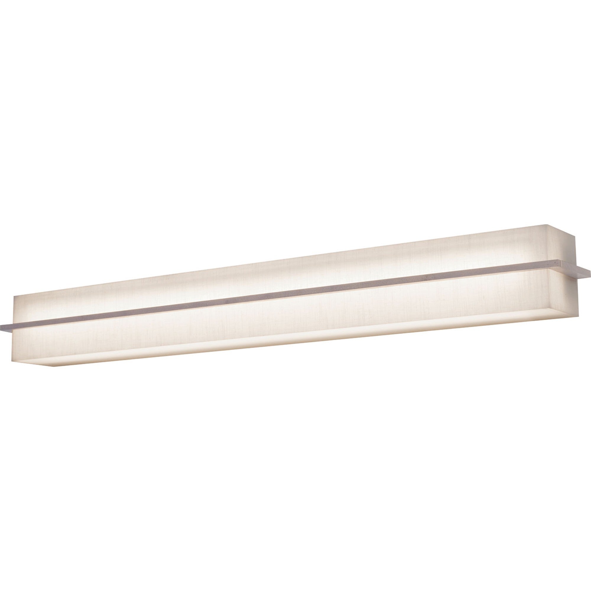 Apex 27" LED Vanity, Linen White/Weathered Grey Finish - Bees Lighting