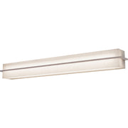 Apex 51" LED Vanity, Linen White/Weathered Grey Finish - Bees Lighting