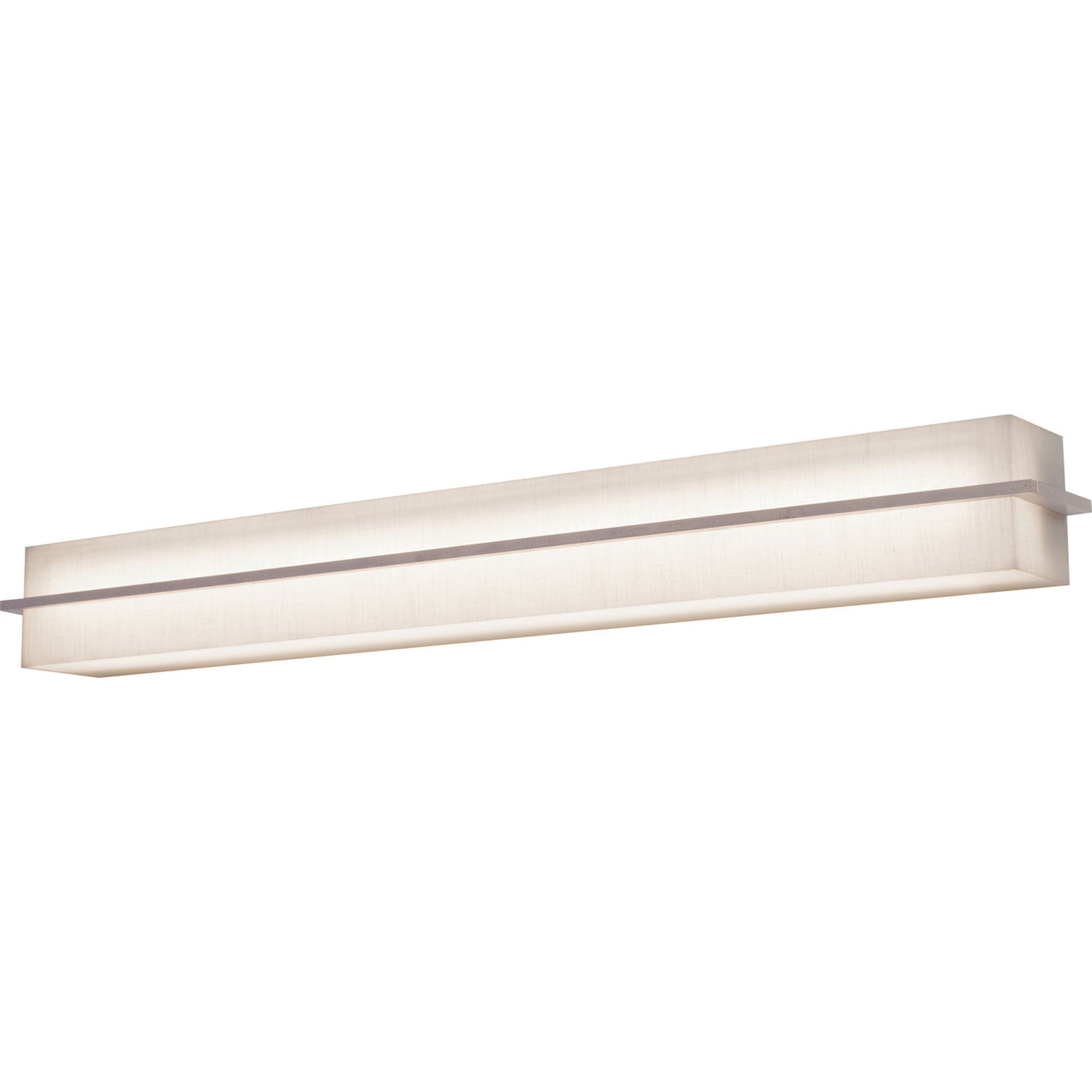 Apex 51" LED Vanity, Linen White/Weathered Grey Finish - Bees Lighting