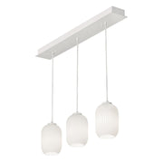 Callie 36" Multi-Port Linear Pendant, White Finish - Bees Lighting