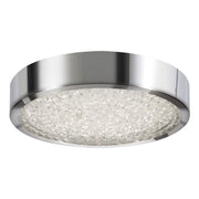Diamonds 13" LED Flush Mount, Polished Chrome Finish - Bees Lighting