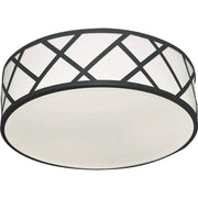 Haven 13" LED Flush Mount, 3CCT, Black Finish - Bees Lighting