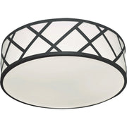 Haven 21" LED Flush Mount, Black Finish - Bees Lighting