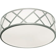 Haven 21" LED Flush Mount, Satin Nickel Finish - Bees Lighting