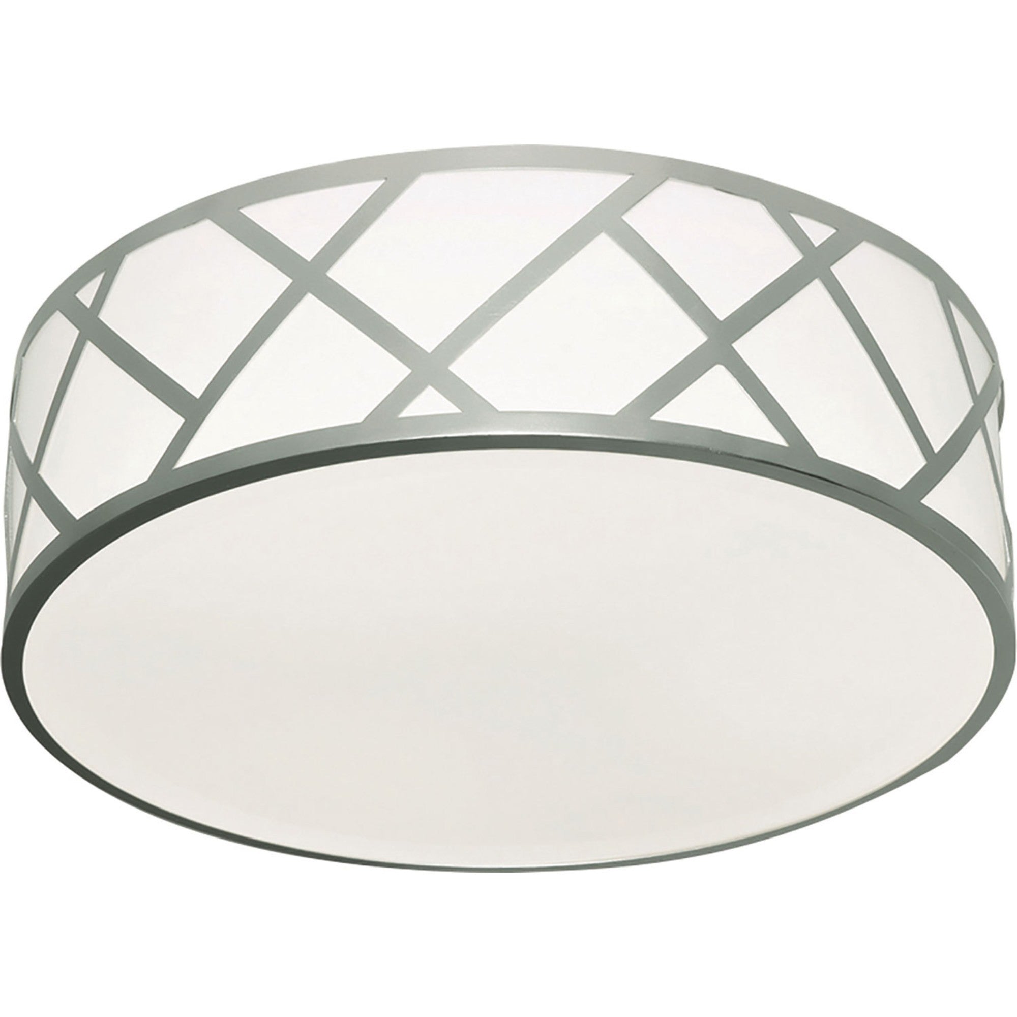 Haven 21" LED Flush Mount, Satin Nickel Finish - Bees Lighting