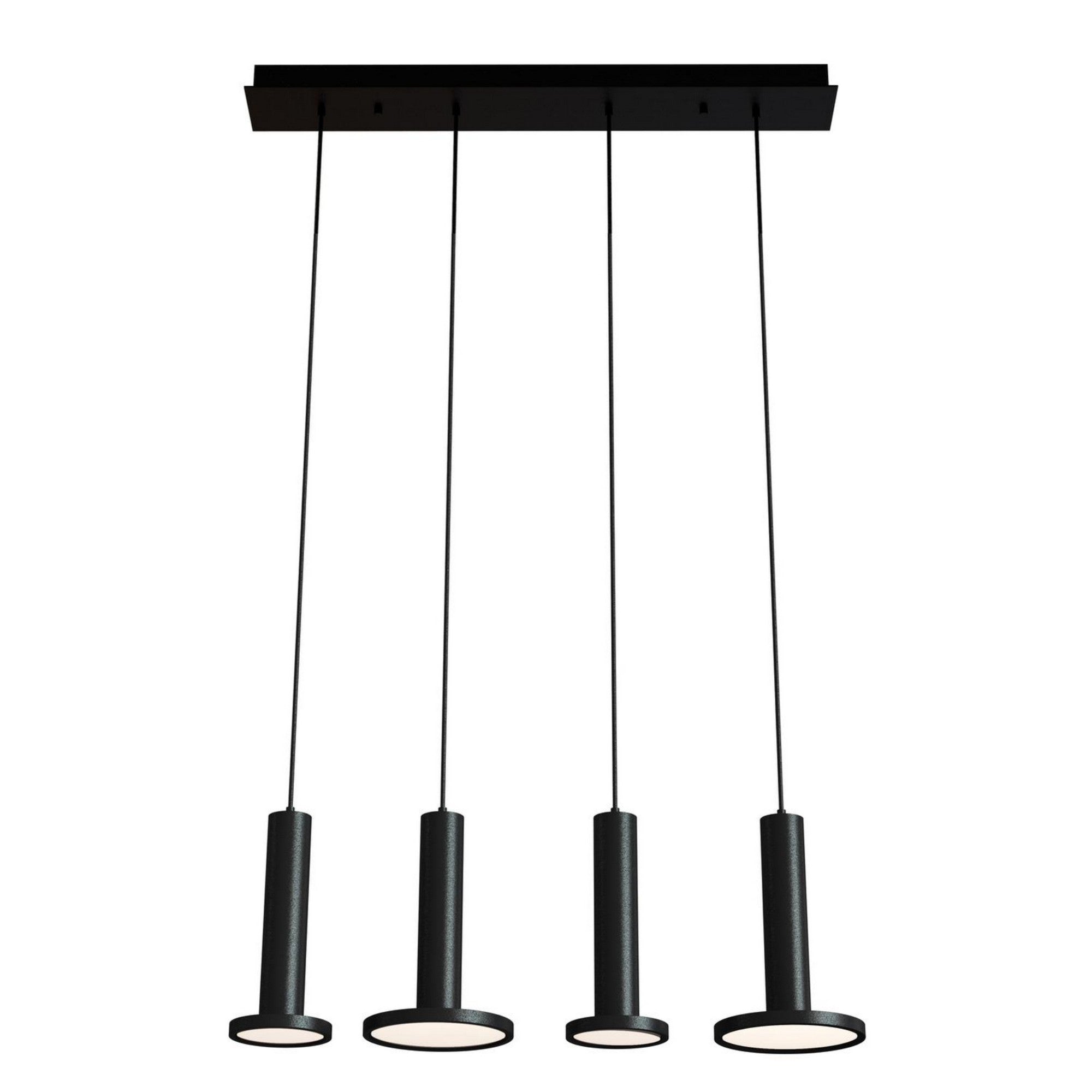 Luna 36" LED Linear Pendant, Black Finish - Bees Lighting