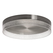 Maggie 16" LED Flush Mount, Satin Nickel Finish - Bees Lighting