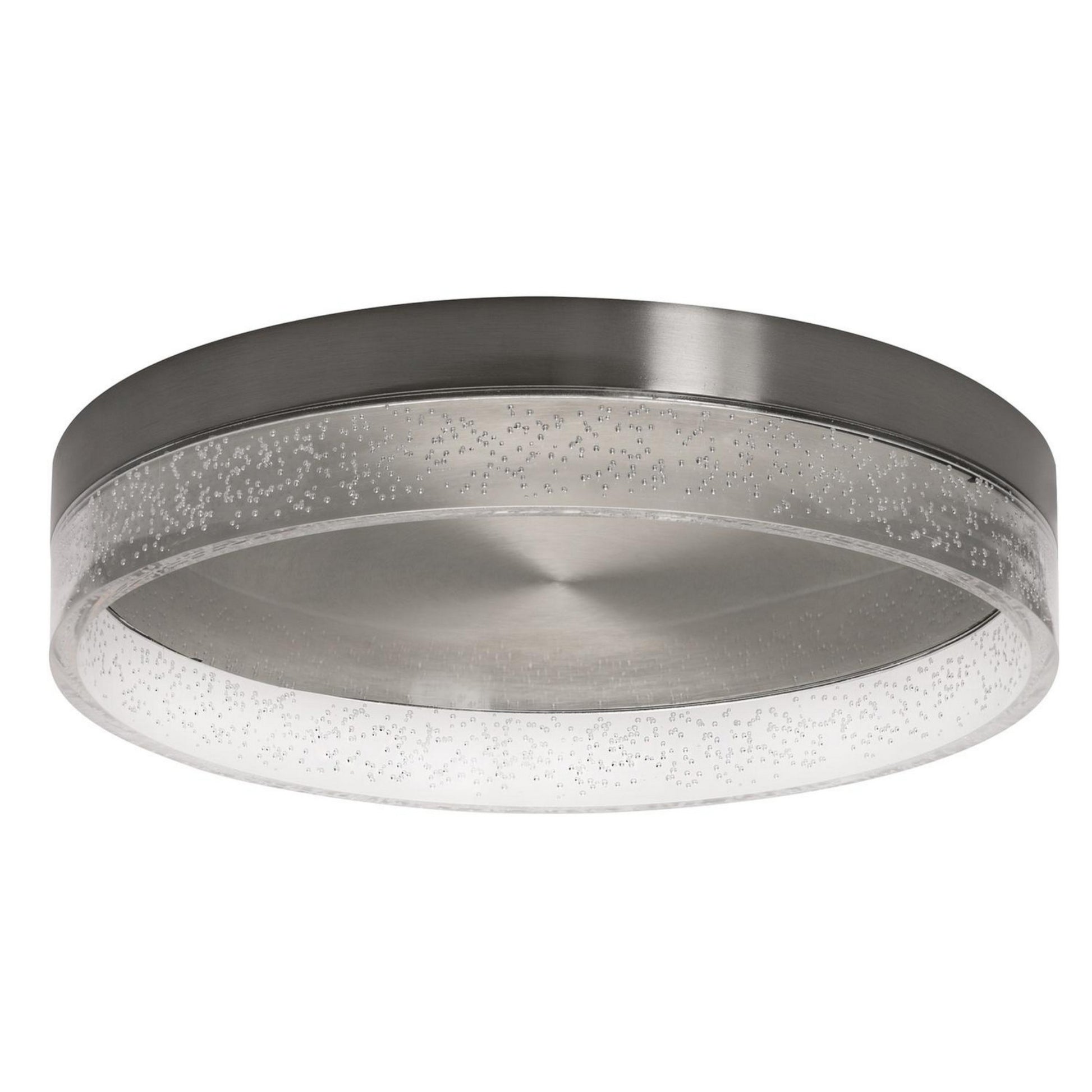 Maggie 16" LED Flush Mount, Satin Nickel Finish - Bees Lighting
