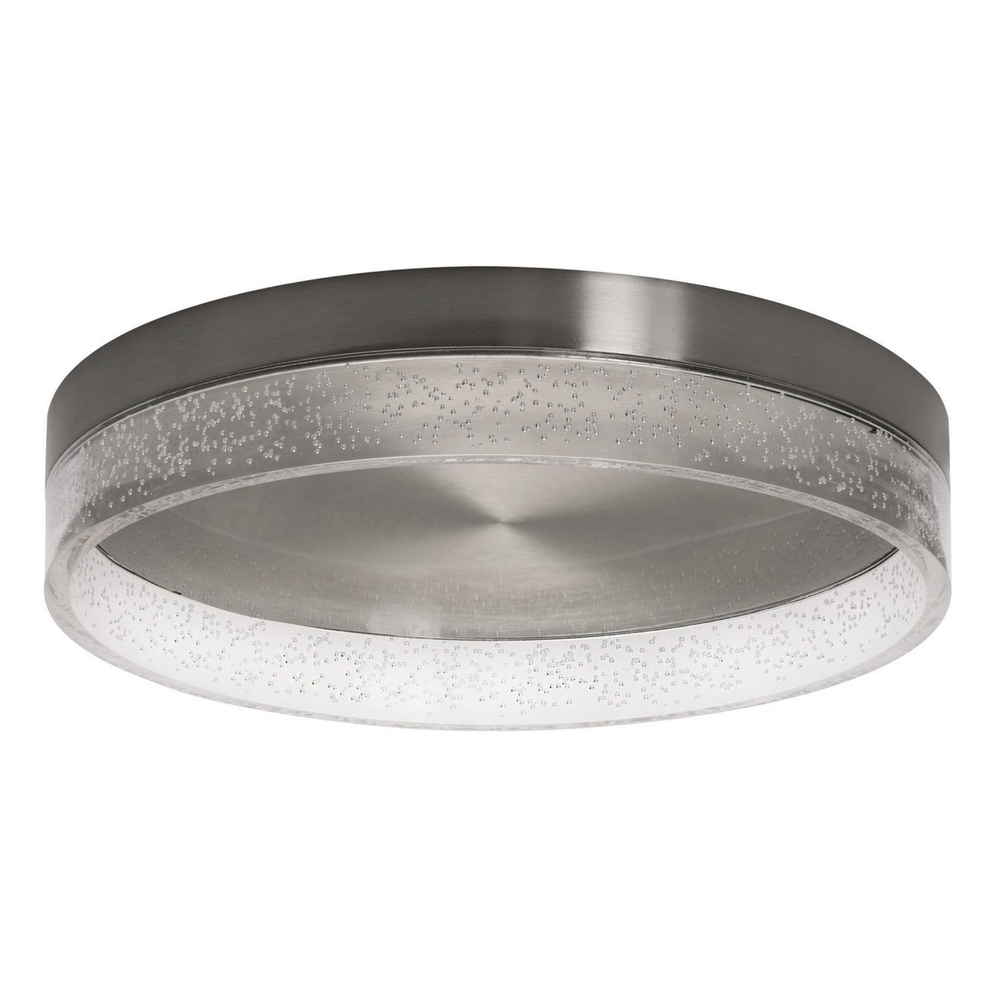 Maggie 16" LED Flush Mount, Satin Nickel Finish - Bees Lighting